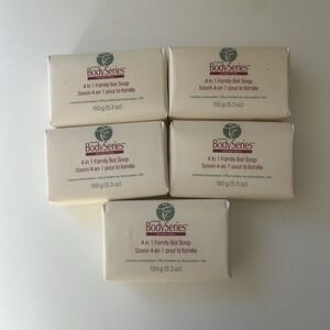 AMWAY Body Series 4 in 1 Antibacterial Bar Soap With Triclocarban 1% Lot of Five